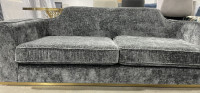 Gray and Gold Sofa