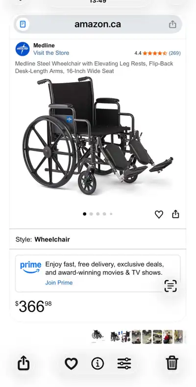 wheelchair new in box , View more
