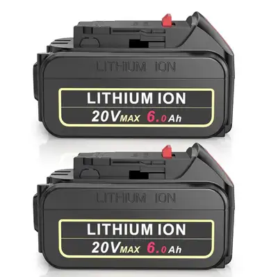 2-Pack 6.0Ah Replacement Battery 20V Max Battery,Compatible with, View more