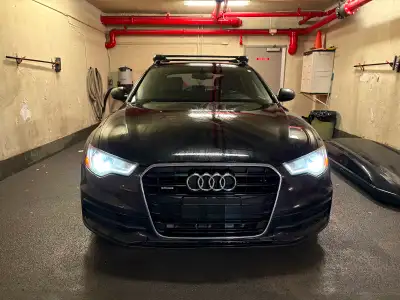2013 Audi A6 2.0T S-Line. AWD. Black on black leather. Single owner. Well maintained at Audi and Eur...