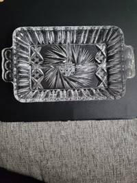 Pinwheel Crystal Relish Dish