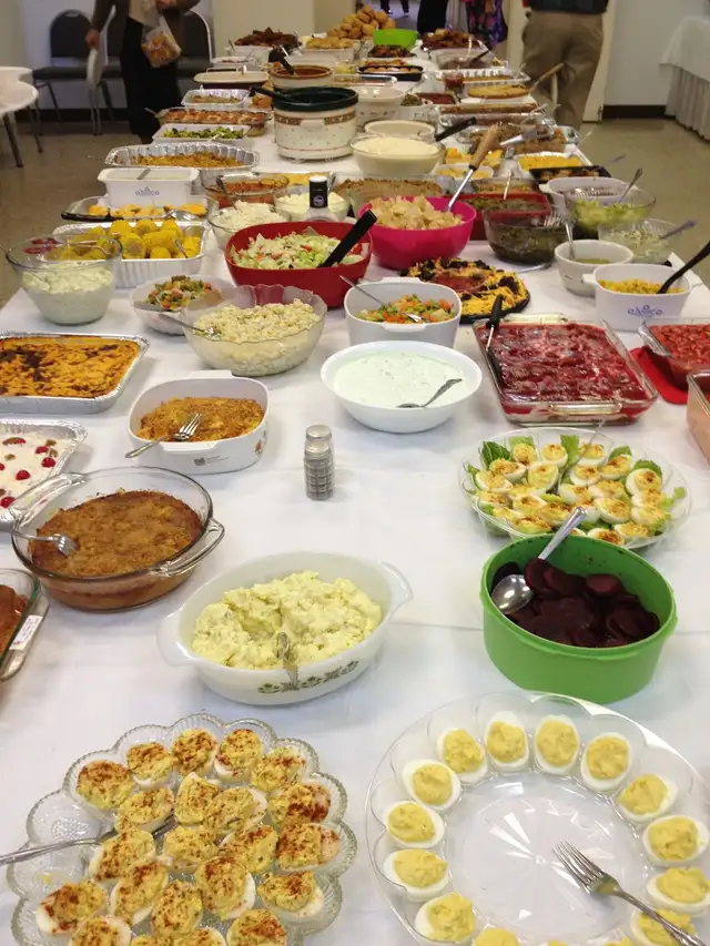 Sunday potluck lunch