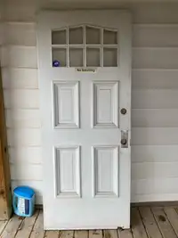 Vintage Solid Wood Entry Door