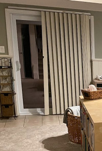 Free Vertical Patio Door Blinds -  2 sets available