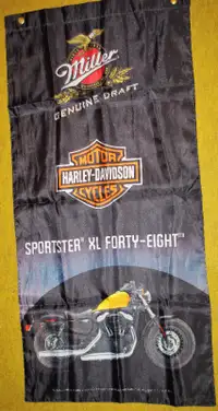 Miller Genuine Draft Harley Davidson XL Forty-Eight Banner