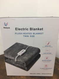 Electric Blanket Plush Heated Blanket Twin Size 