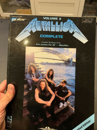 Metallica livre de partitions - transcriptions de guitares 