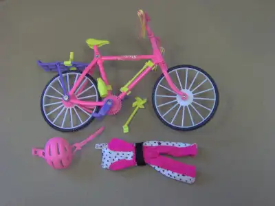 1991 Barbie Dress & Go mountain bike accessory set, View more