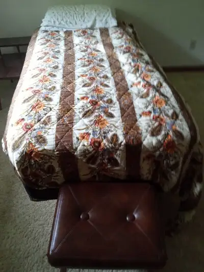 Twin bed with wheels/frame., View more