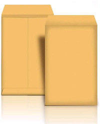 6'x9' Basics Catalog Mailing Envelopes Peel & Seal Brown 100-pk