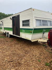 Elite 26’  camper trailer storage ( sold ) building chickens 