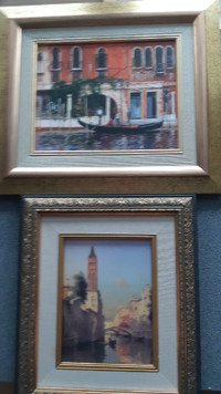 Cadre carré décoratif de Venise italie