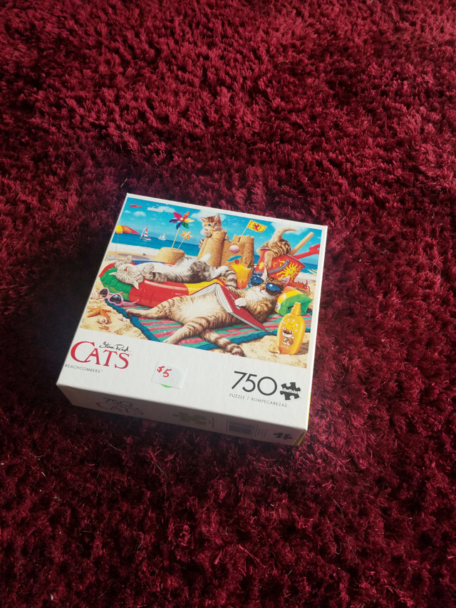 Cat beach puzzel in Hobbies & Crafts in Red Deer - Image 2
