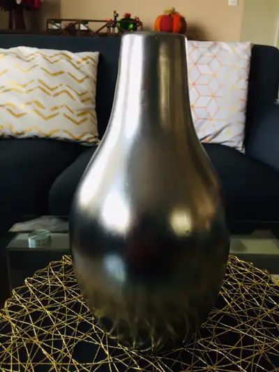 Silver vase, View more