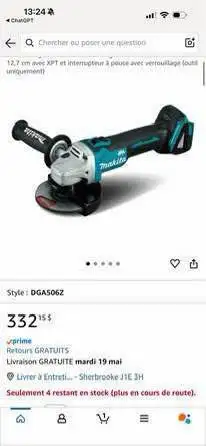 Makita Angle Grinder DGA506Z556113996976629763