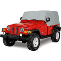 Waterproof 4-Layer Grey Cab Cover for Jeep Wrangler 1976-2006