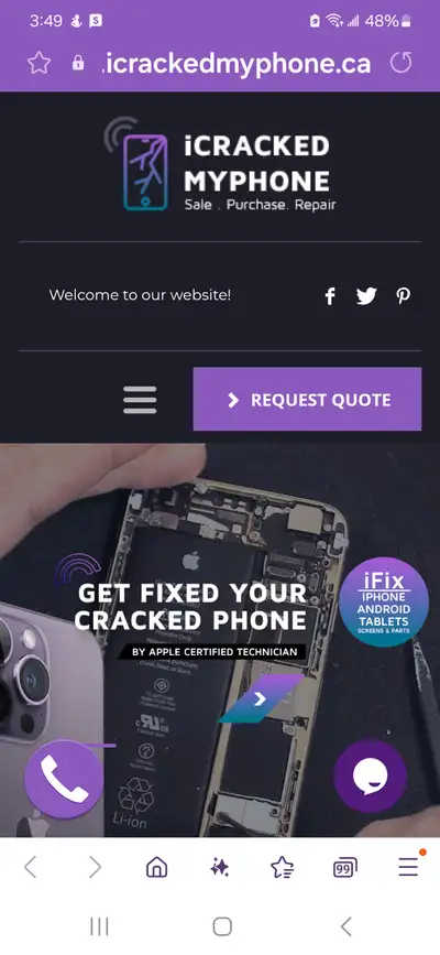 Cracked iPhone? 15 Pro • 15 Pro Max • 14 Pro • 13 Pro Fixed Fast, View more