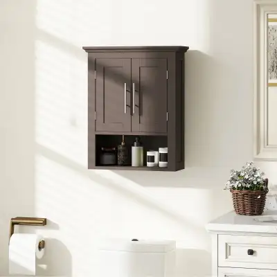 Brown Bathroom Wall Cabinet, Medicine Cabinet, Toilet Storage , View more
