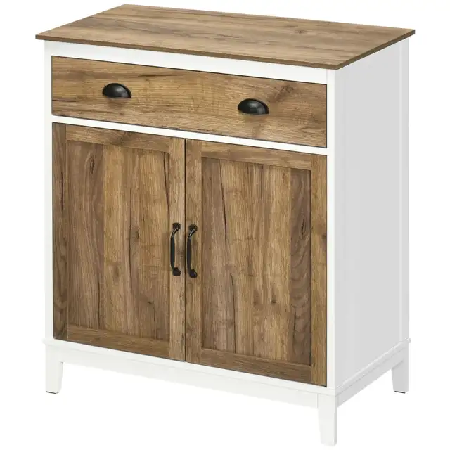 Wood grain Farmhouse Sideboard, Storage Cabinet Drawer 2 Doors  in Hutches & Display Cabinets in Markham / York Region - Image 11