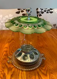 Hand made glass bird feeders VINTAGE