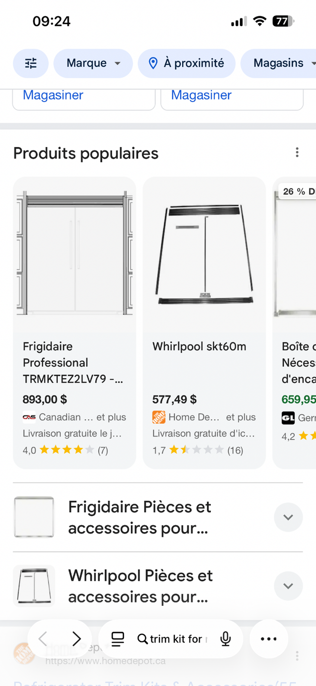 Trim kit pour réfrigérateur in Refrigerators in Laurentides - Image 11