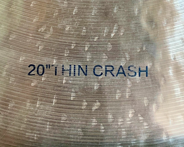 FIRCE 20" Studio Series Thin Crash Cymbal in Drums & Percussion in City of Toronto - Image 4