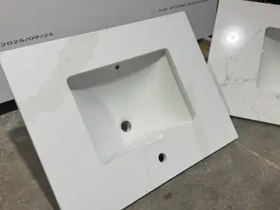 Quartz Vanity Countertop with Sink, View more