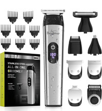 NEW Brightup Trimmer - 22 Piece Beard Grooming Kit with Hair Cli