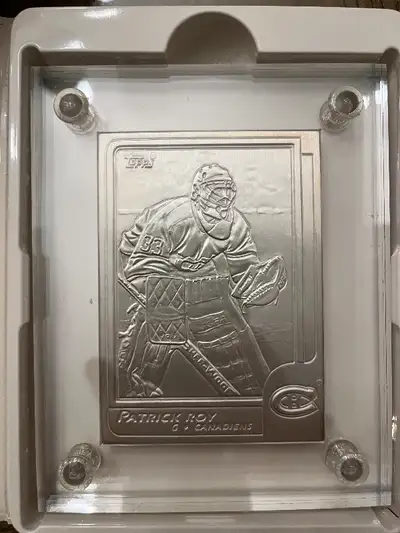 Patrick Roy Silver Minted Rookie Card with Autograph, View more