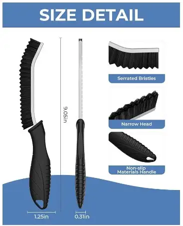 6 Pack - Cleaner Scrub Brush Tool for Hard to Reach Tight Space, View more
