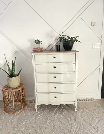 refinished tall dresser , View more