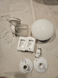 Light fixtures and receptacles 