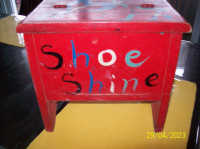 Shoe shine antique box