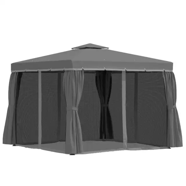 Outsunny 2-Tier Outdoor Gazebo Canopy Tent  in Patio & Garden Furniture in City of Toronto - Image 7