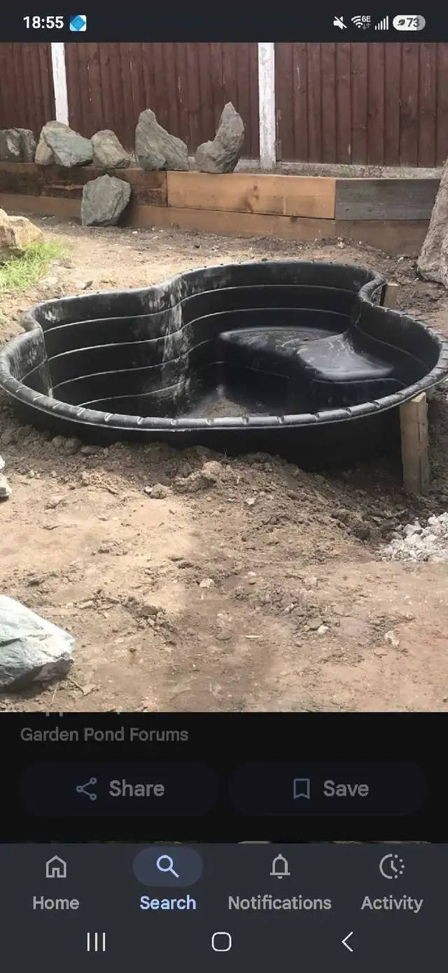 Preformed Garden Pond