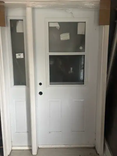 36” exterior door with sidelight, View more