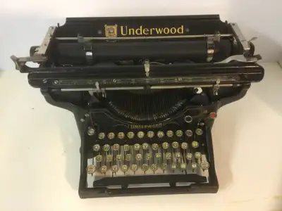Antique Underwood Standard Typewriter No. 3, 14" Carriage Works, View more