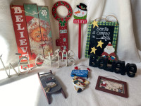 Various Christmas Signs 