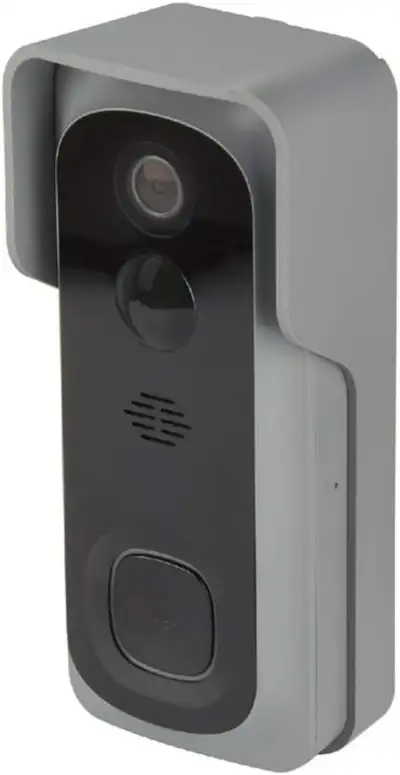 Wi-Fi Smart Video Doorbell, Battery Operated, Batteries Included, No Hub Required, IP54 Rated, 1080p...