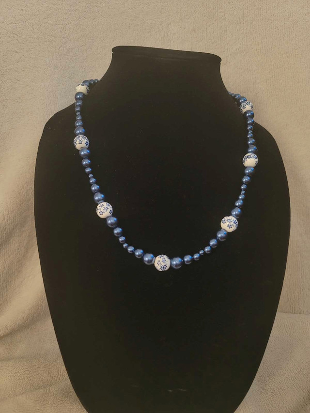 Blue China Bead Necklace  in Jewellery & Watches in Brandon