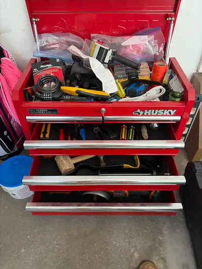 Husky Standard duty 26 inch with 5 drawer tool storage chest RED, View more