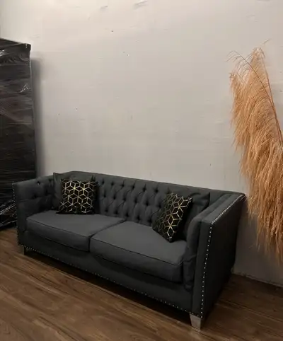 West Elm Premium Designer Couch Deep Seating Grey Comfortable Mo, View more