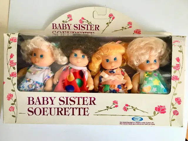 1990 Vtg Baby Sister Mini 4.5" Doll Lot 4 Total - Cititoy New in Toys & Games in Kitchener / Waterloo - Image 2