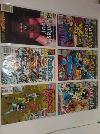 Fantastic Four - 6 Marvel Comics, Cover Price 60-75 Cents