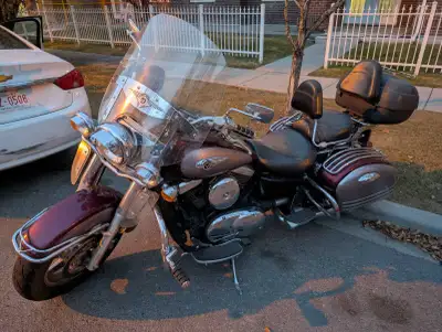 For sale 2001 Kawasaki Vulcan 1500 Nomad. Fully loaded model equipped with saddle bags, back rest, h...