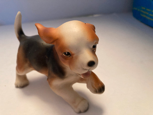 Vintage Dog Figurine Beagle Puppy Japan Tan and Brown  ceramic in Arts & Collectibles in Edmonton