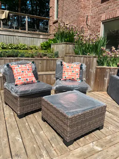 New outdoor set . 3 pieces, View more
