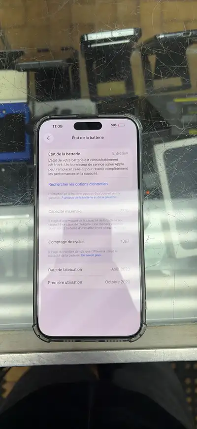 iPhone 15 Pro Max 77% Seulement 749.95$+tx Garantie 30 Jours, View more