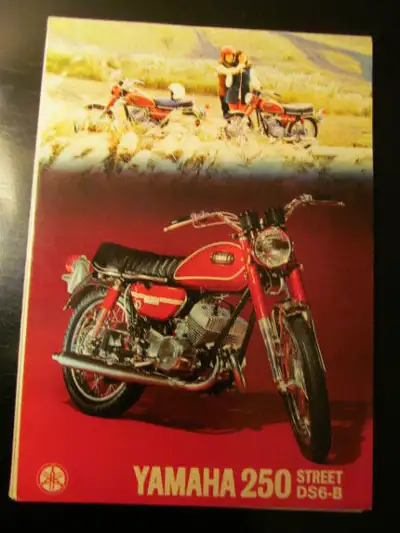 I have various sales brochures from 1974 Honda $45, Yamaha,; and Triumph $45 from 69 to early 70's i...