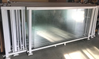 Garde rampe vitré 5/16 structure d’aluminium solide